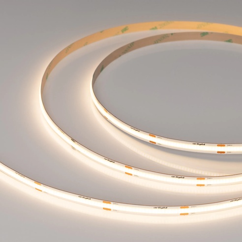 Лента светодиодная COB-X480-8mm 24V Warm3500 (8 W/m, IP20, CSP, 5m) (Arlight, -)