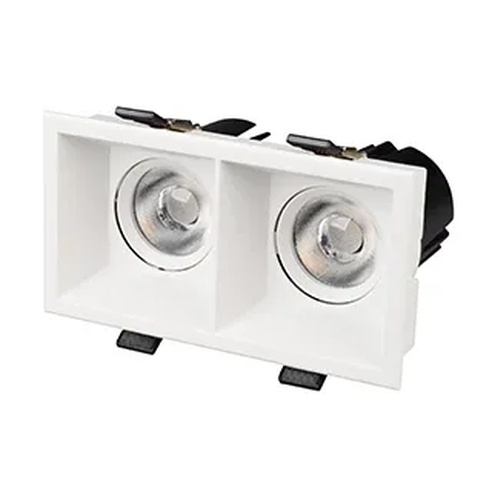 Светильник MS-FLOW-BUILT-S157x85-2x12W Warm3000 (WH, 55 deg, 230V) (Arlight, IP20 Металл, 5 лет)