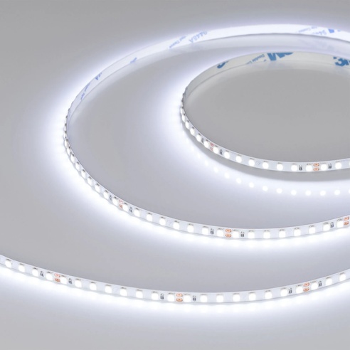 Лента светодиодная RT-A160-5mm 24V Cool 8K (9.6 W/m, IP20, 2835, 5m) (Arlight, Открытый)