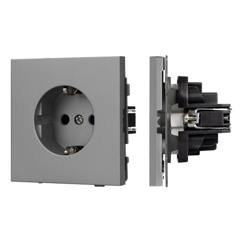 Механизм электрической розетки SCT-TENDO-MEU1-PL-GR (230V, 16A) (Arlight, -)