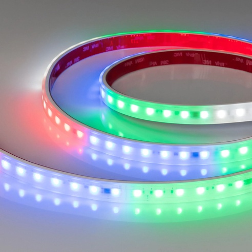 Лента герметичная DMX-PS-B70-14mm 24V RGBW-White-PX7 (17 W/m, IP67, 5060, 5m) (Arlight, -)