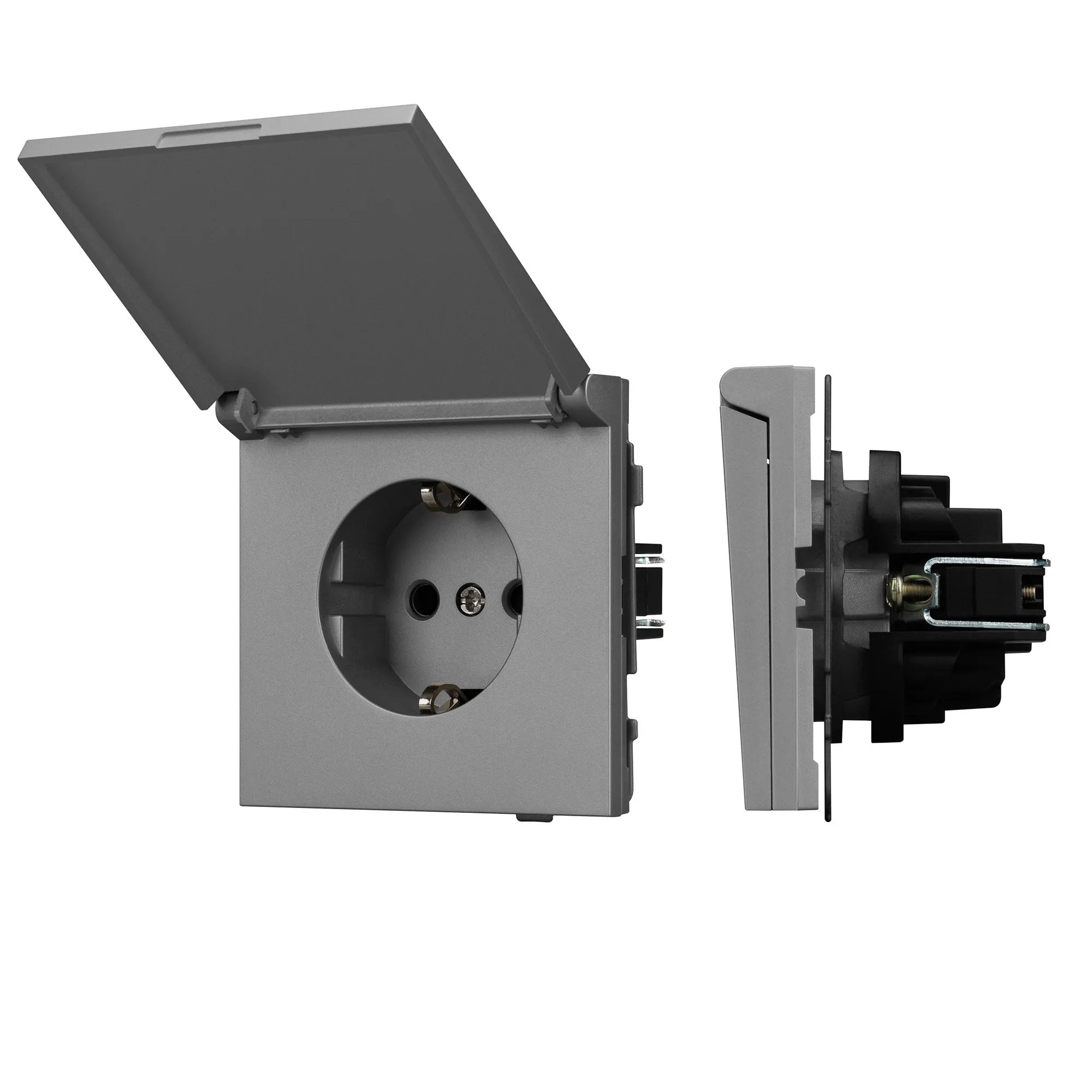 Механизм розетки влагозащищённый SCT-TENDO-MCP-PL-GR (230V, 16A) (Arlight, -) - изображение товара