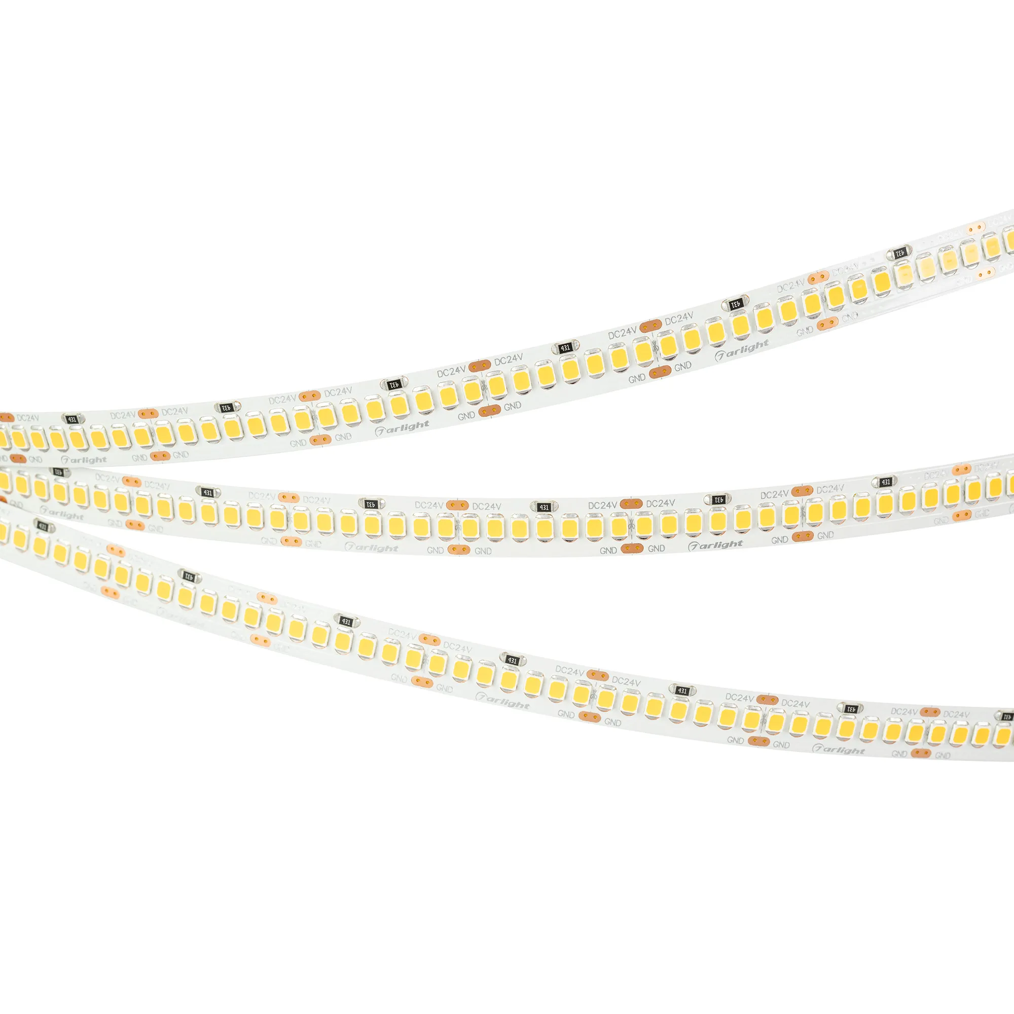 Лента светодиодная RT-A252-10mm 24V Warm3000 (11 W/m, IP20, 2835, 5m) (Arlight, Открытый) - изображение товара