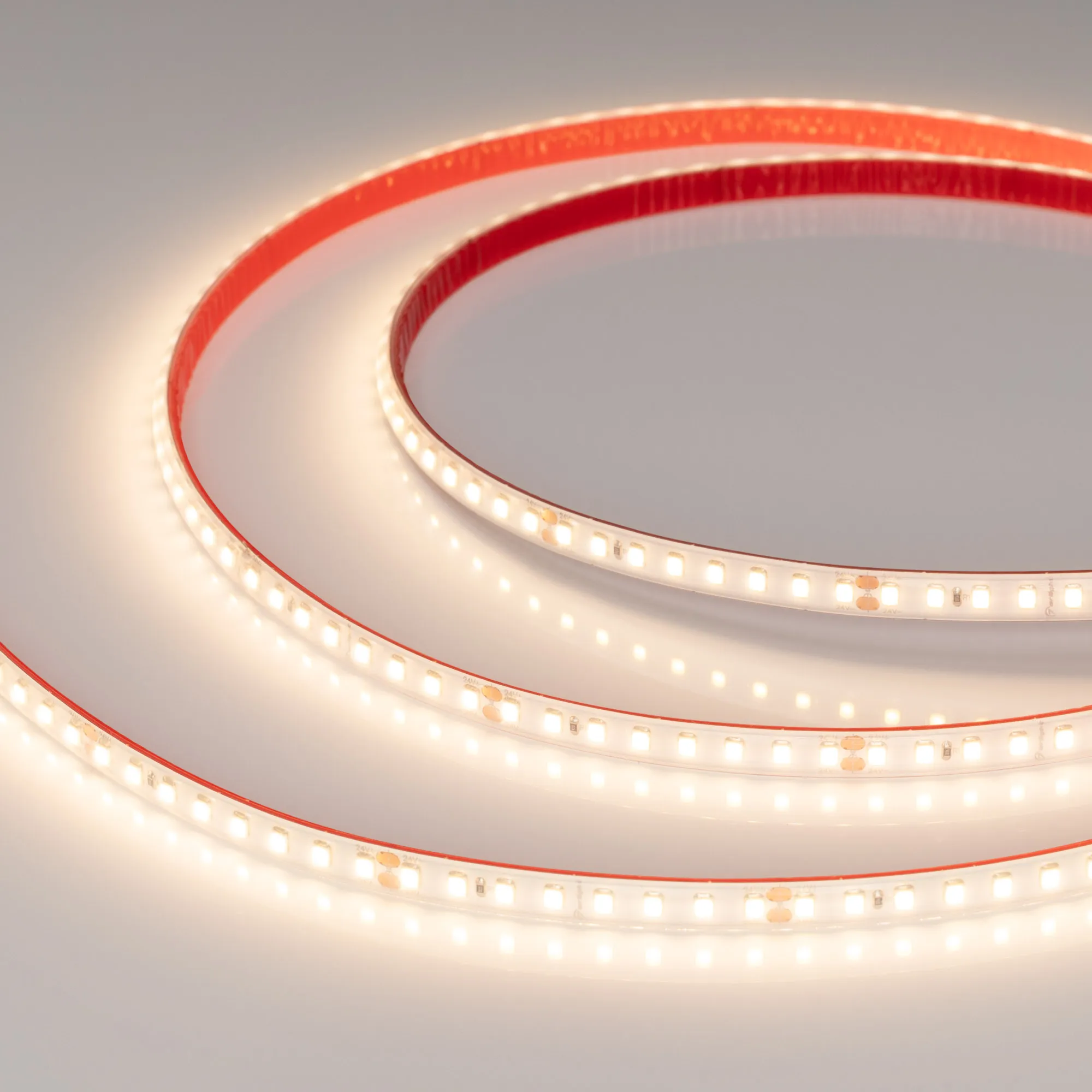 Лента светодиодная герметичная RTW-PR-A128-10mm 24V Warm3000 (9.6 W/m, IP66, 2835, 5m) (Arlight, высок.эфф.150 лм/Вт) - изображение товара